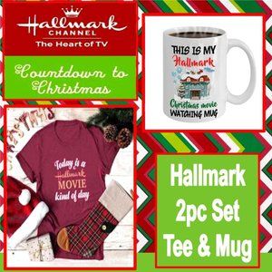 Hallmark Movie Buff 2pc Set Tee & Mug